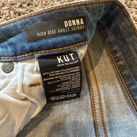 KUT from the Kloth Donna high rise skinny ankle size 4 - Picture 4 of 4